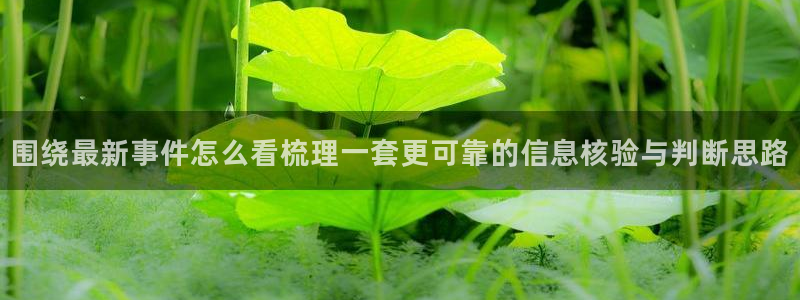 黑料爆料事件大全:围绕最新事件怎么看梳理一套更可靠的信息核验与判断思路