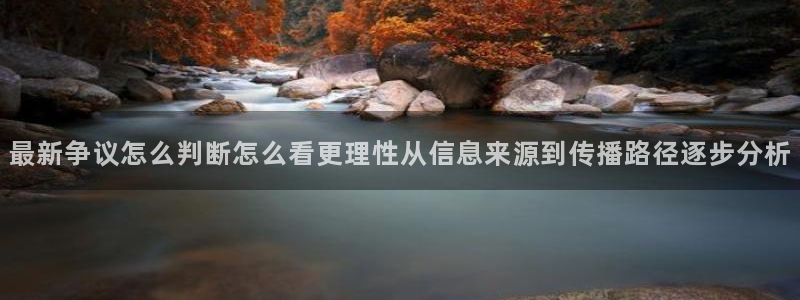事件爆料动态:最新争议怎么判断怎么看更理性从信息来源到传播路径逐步分析
